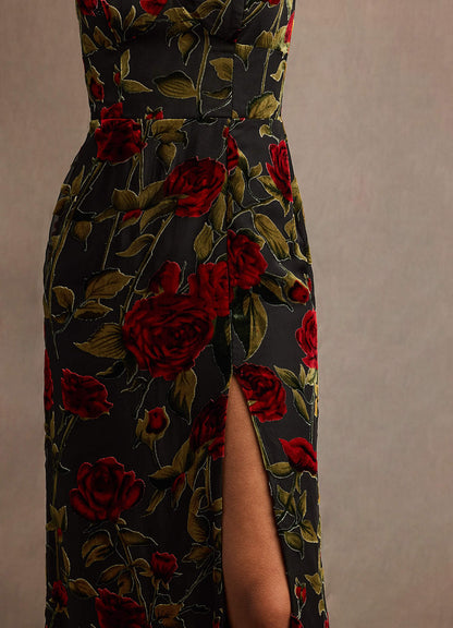 Bellen Black Multi Maxi Dress  Dress