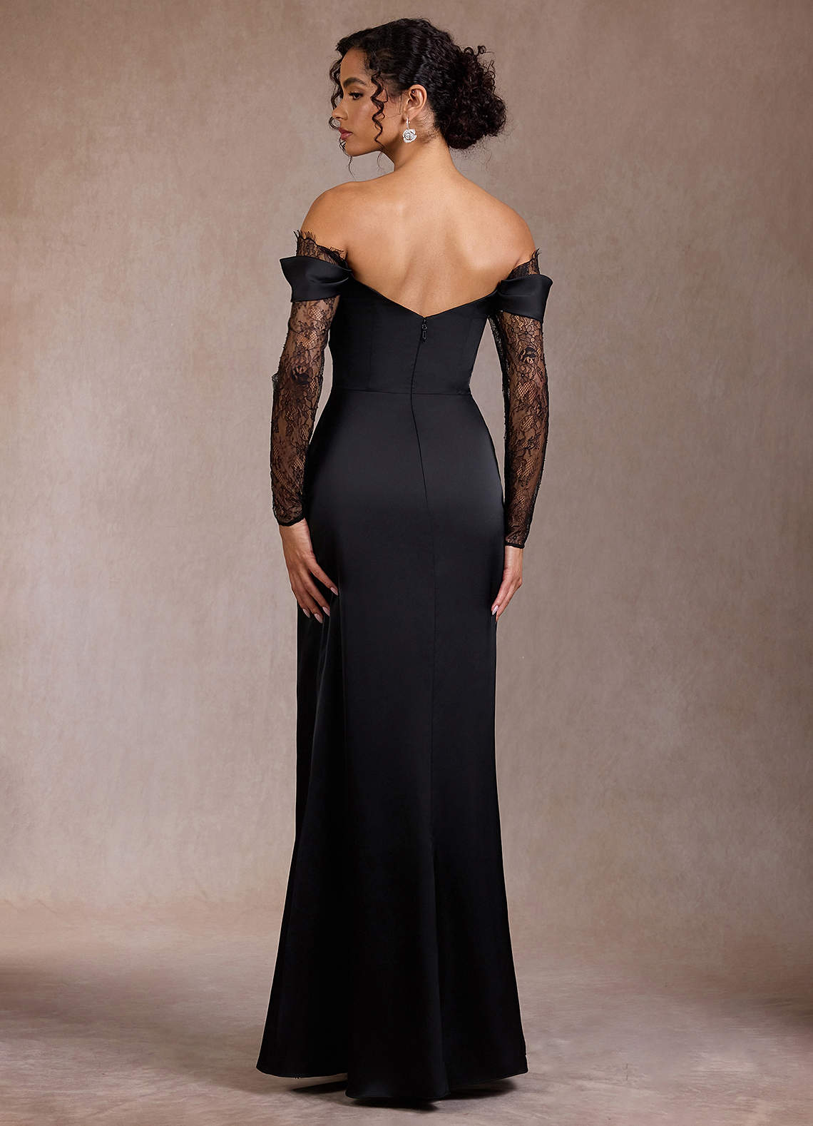 Gizela Black Lace Maxi Dress  Dress