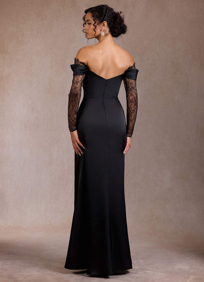 Gizela Black Lace Maxi Dress  Dress