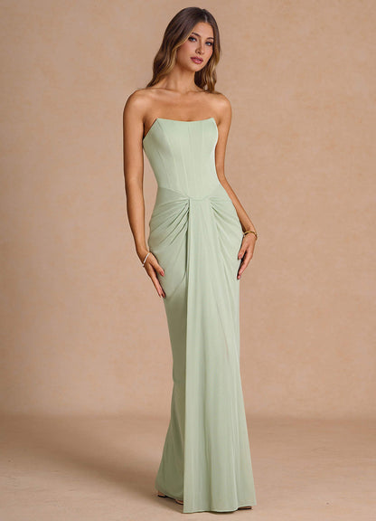 Anais Light Green Maxi Dress  Dress