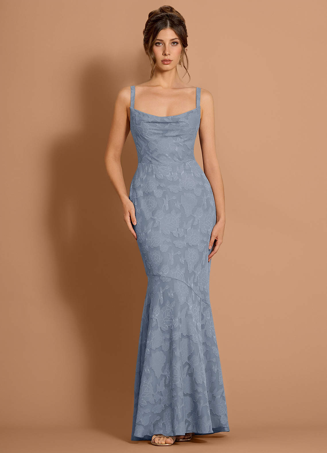 Aubrey Powder Blue Maxi Dress