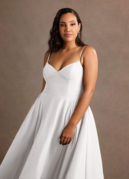 Doris White Strappy Midi Dress  Dress
