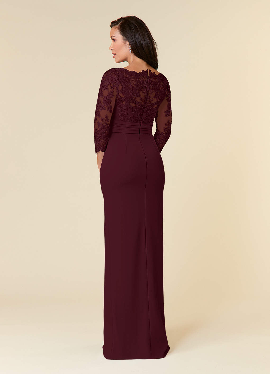 Cabernet Sheath Lace Dress