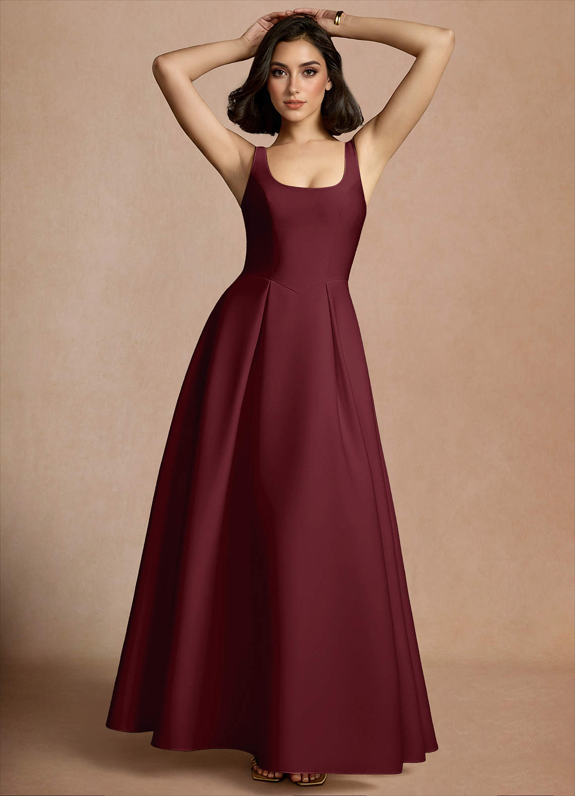 Olivia Wine Maxi Dress