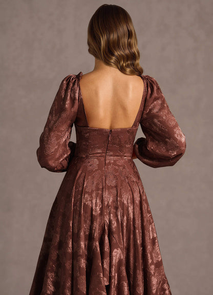 Milena Mocha Coco Maxi Dress  Dress