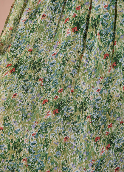 Lolla Green Floral Maxi Dress  Dress