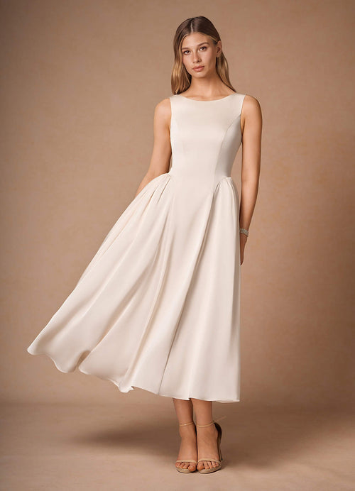 Casey Cream Midi Dress  Dress