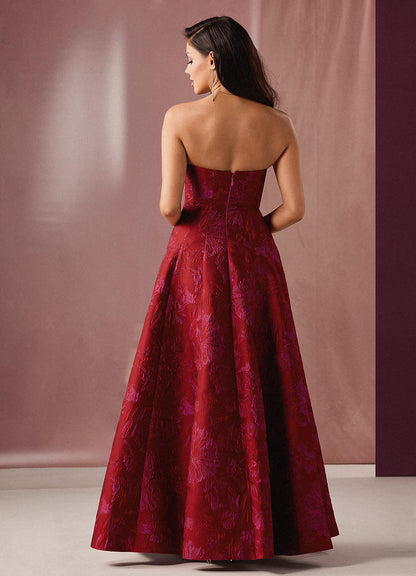 Mimmy Red Hot Pink Gown  Dress