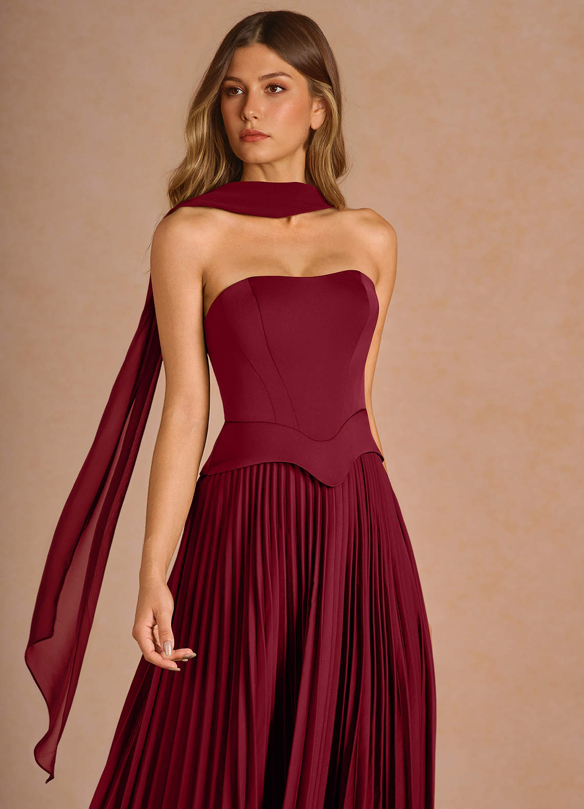 Rylan Merlot Maxi Dress  Dress