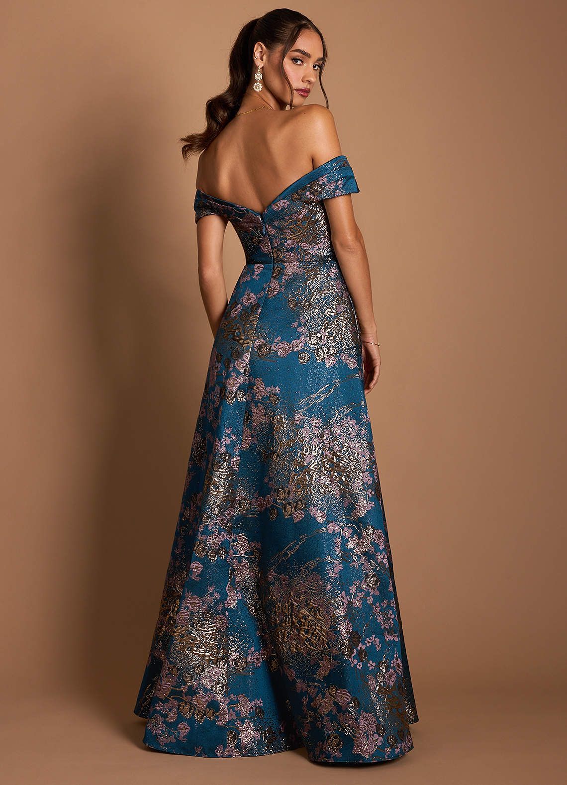 Jordan Teal Floral Maxi Dress  Dress