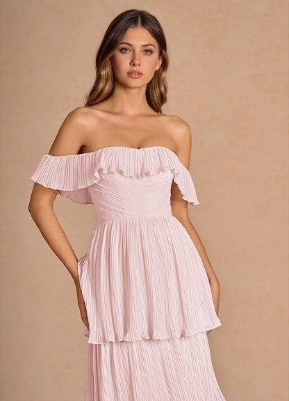 Ianthe Powder Pink Maxi Dress  Dress