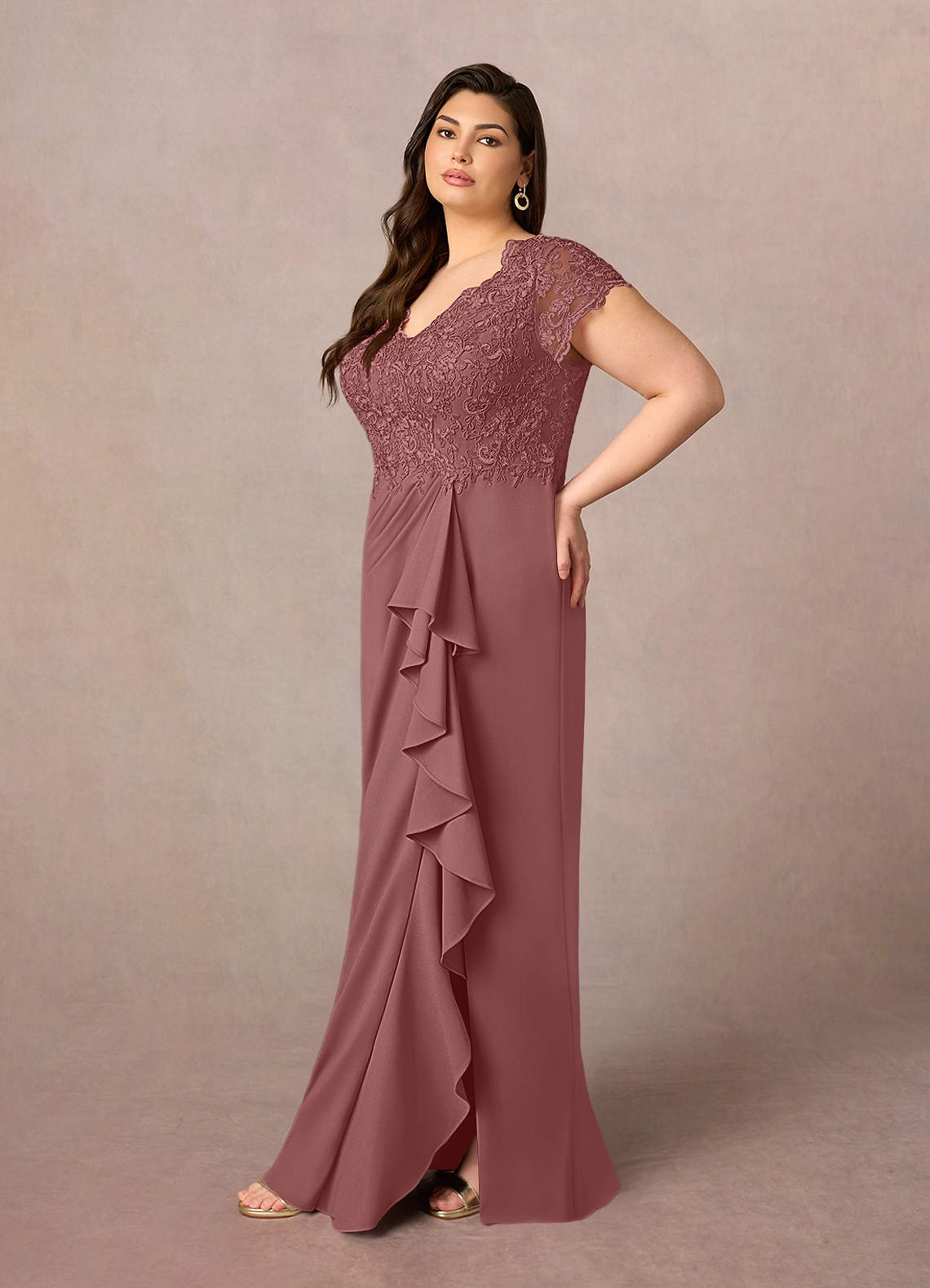 Desert Rose Sheath Lace Dress