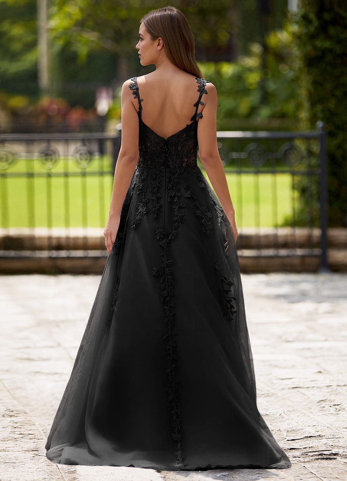 Dreamscape Black A-Line Prom Dress  Dress