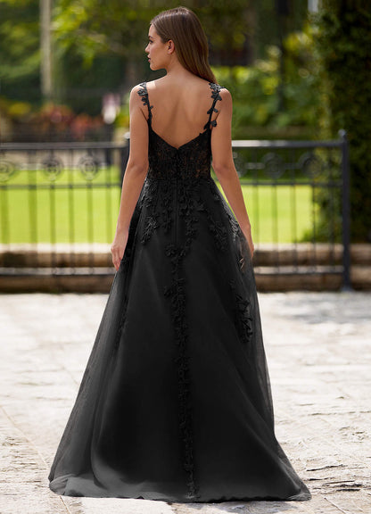 Dreamscape Black A-Line Prom Dress  Dress