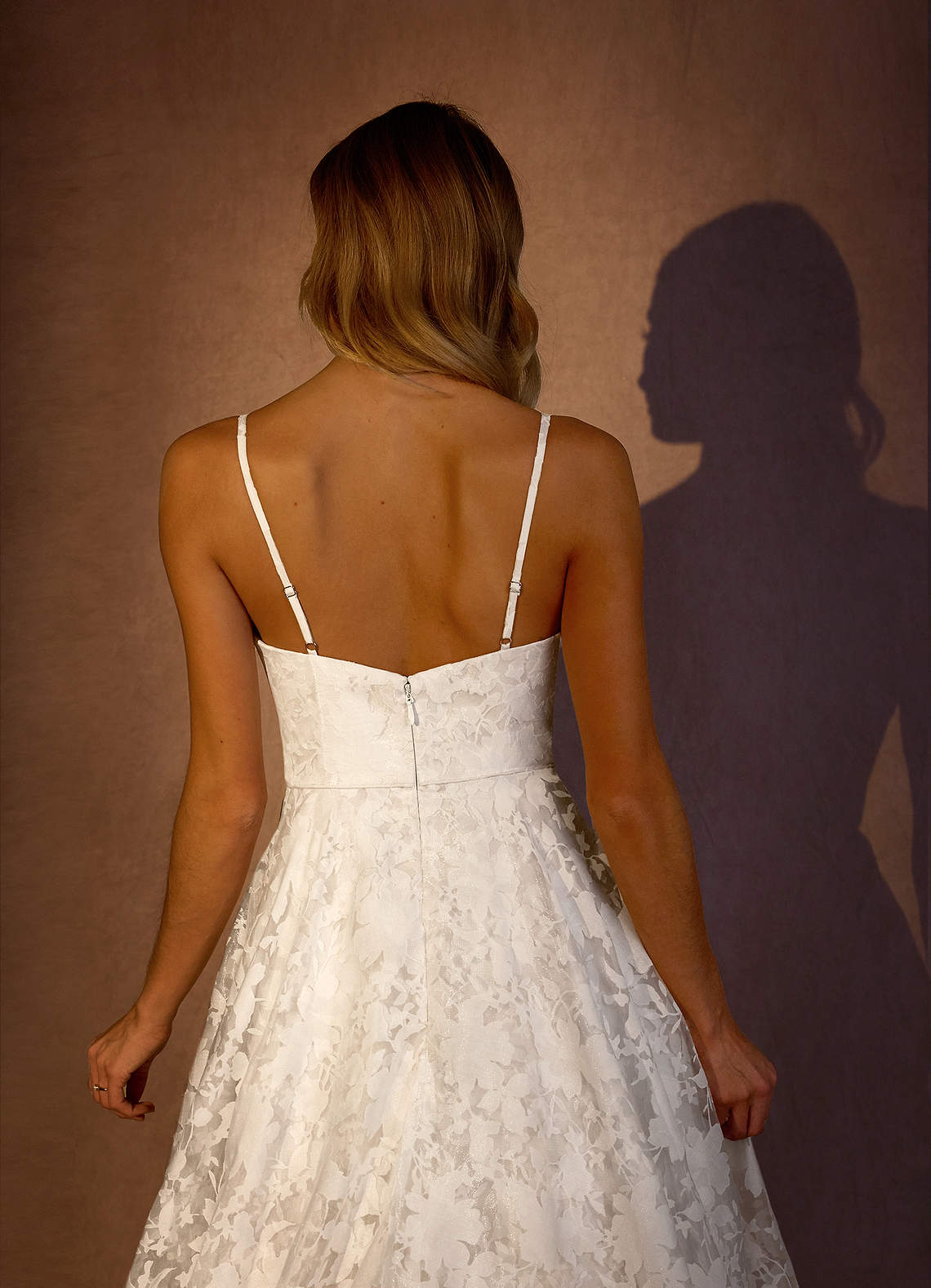 Diamond White Frost A-Line Organza Dress