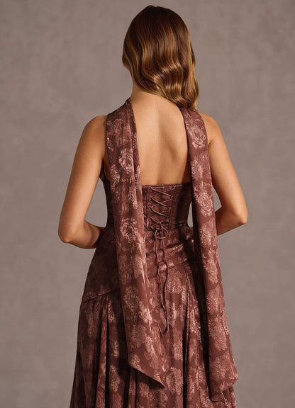 Gabriela Mocha Coco Maxi Dress  Dress