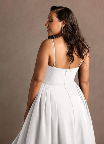Doris White Strappy Midi Dress  Dress