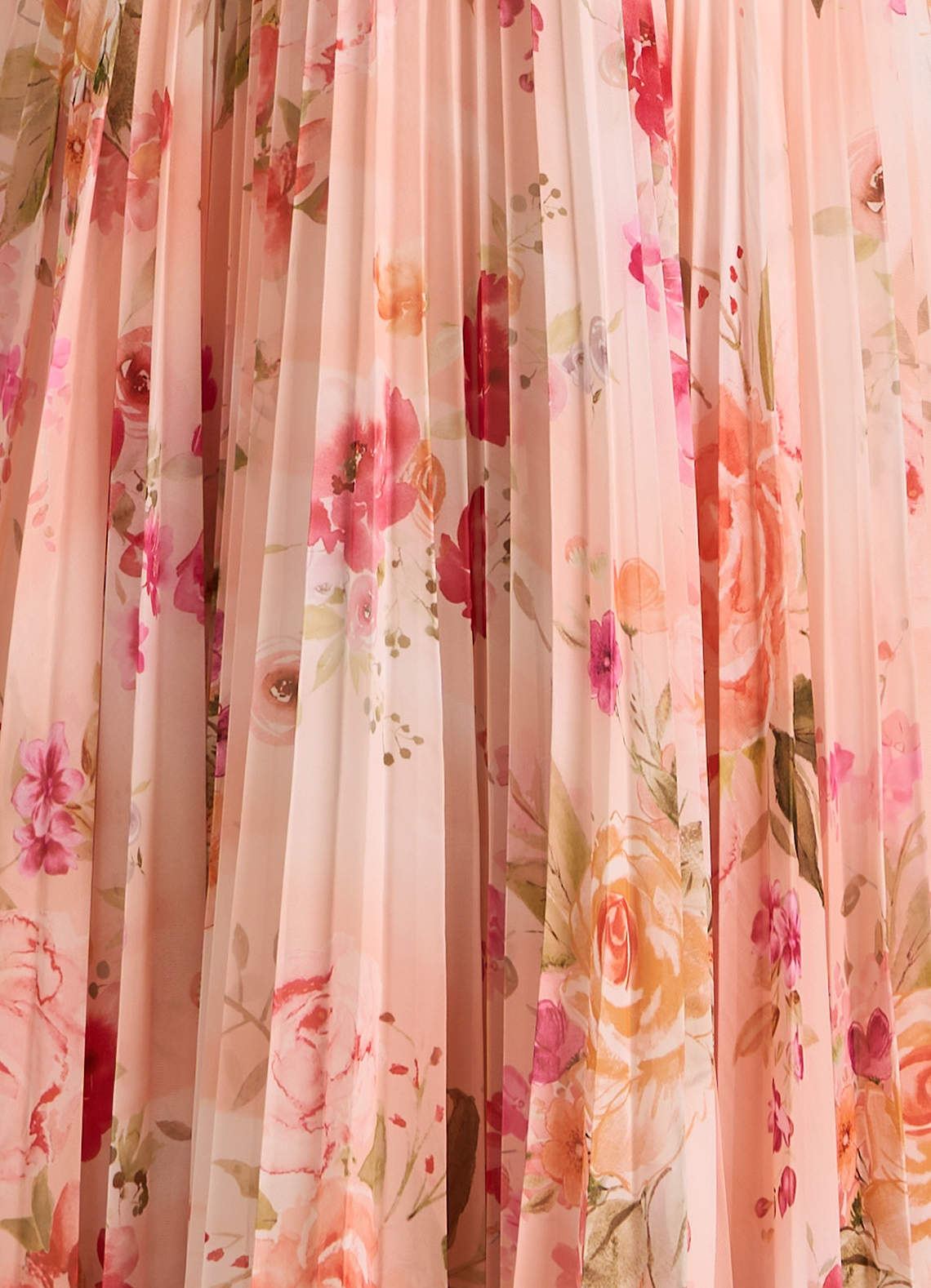 Celestine Abstract Bouquet Floral Midi Dress  Dress
