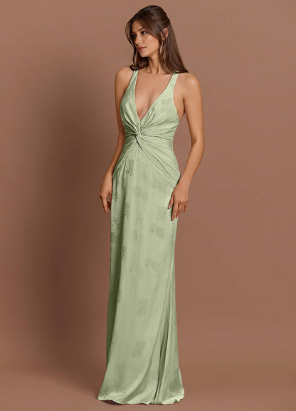 Ilaria Light Green Maxi Dress  Dress