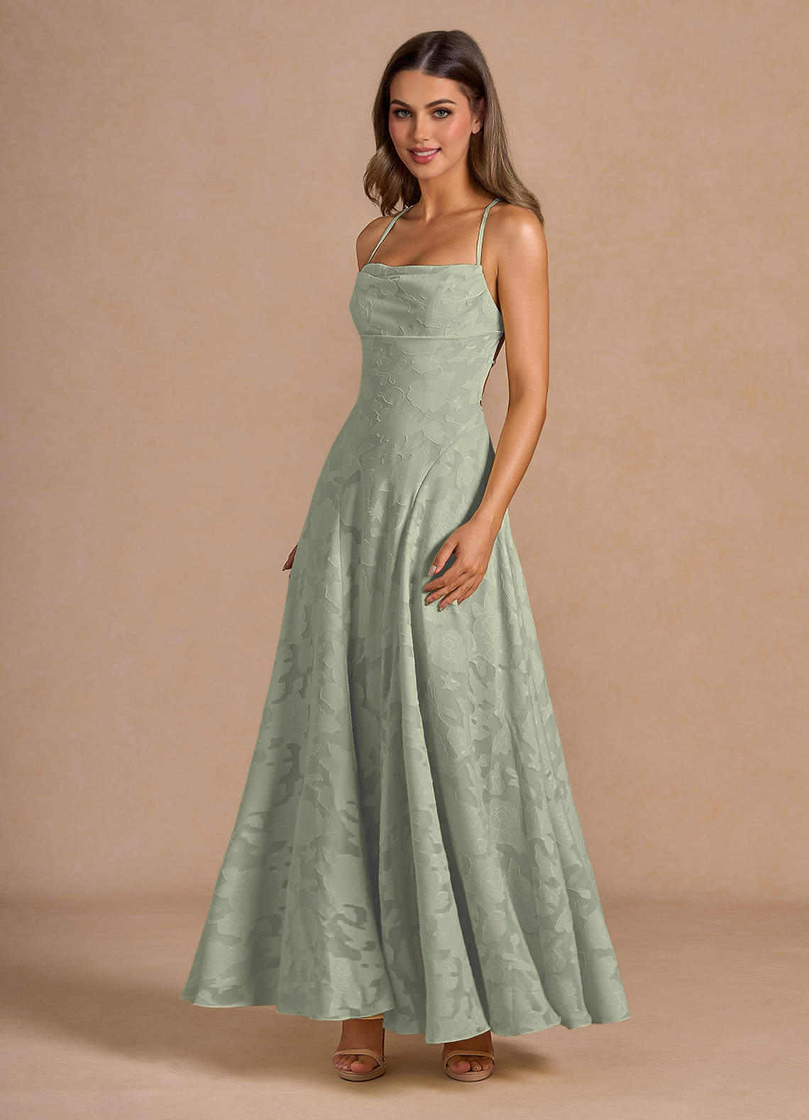 Marlo Pistachio Corset Prom Dress