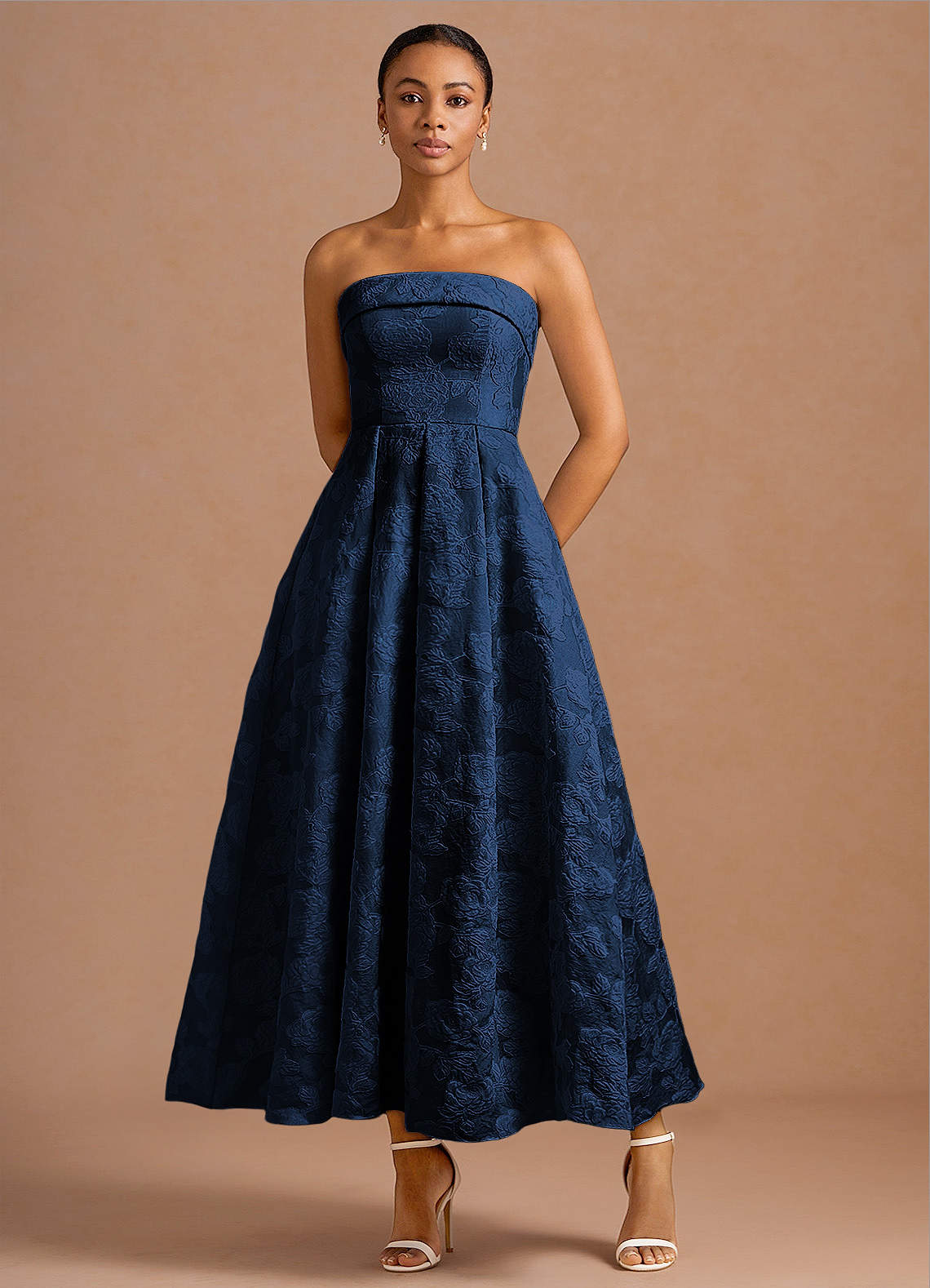 Clementine Dark Navy Maxi Dress