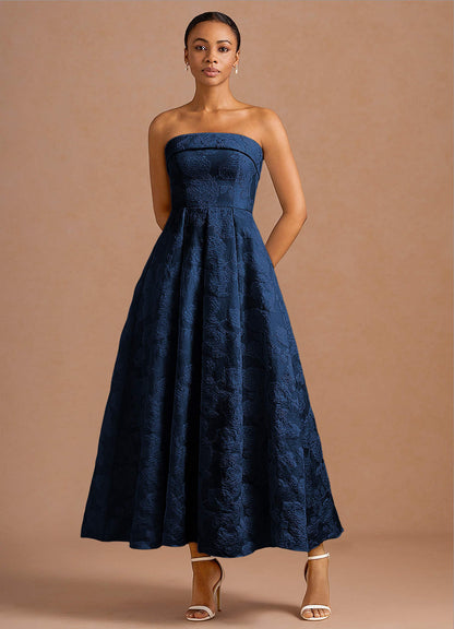 Clementine Dark Navy Maxi Dress