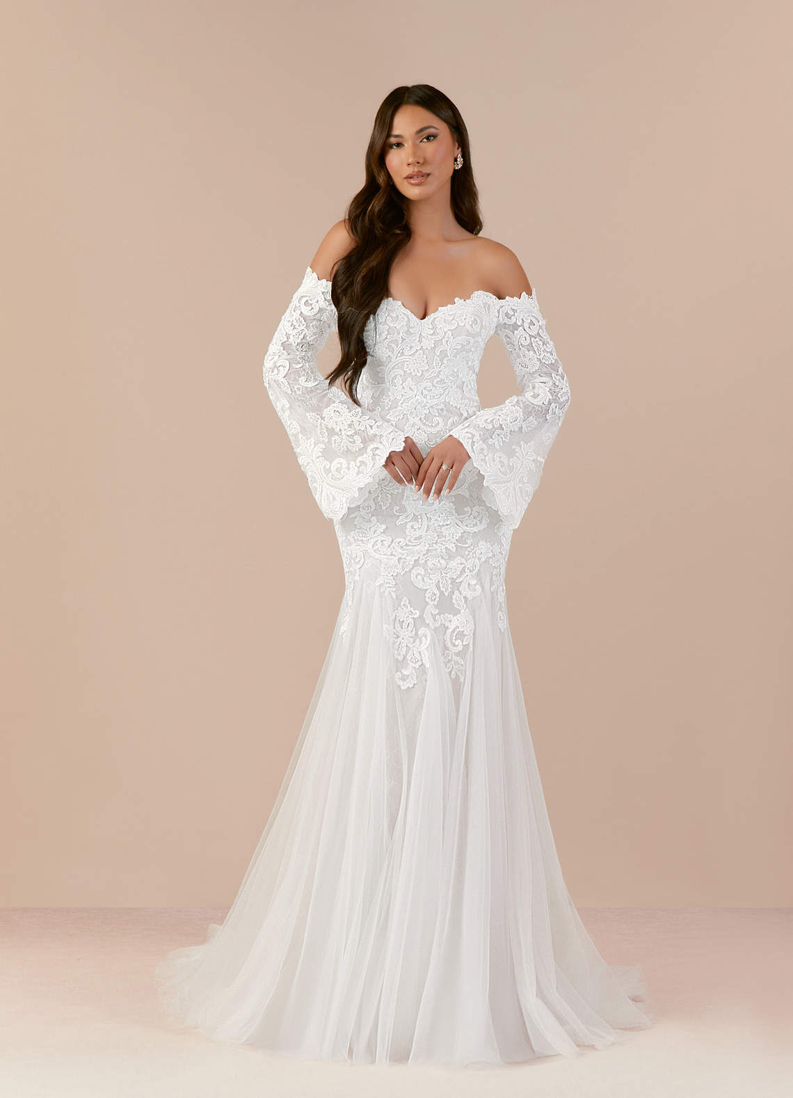 Diamond White Mermaid Sweetheart Sequins Tulle Dress