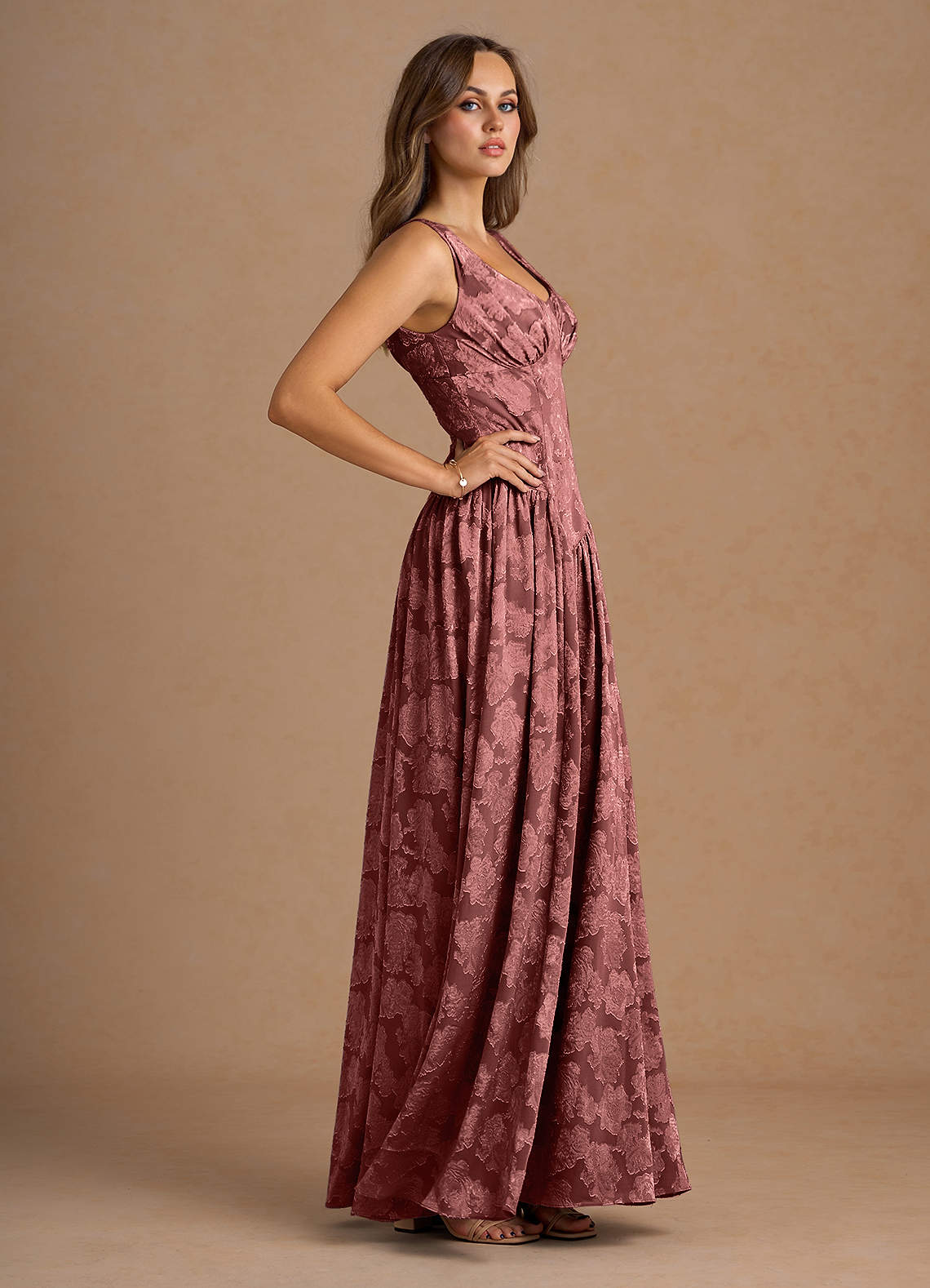Lunara Vintage Rose Maxi Dress  Dress
