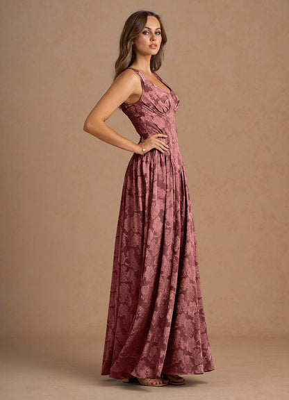 Lunara Vintage Rose Maxi Dress  Dress