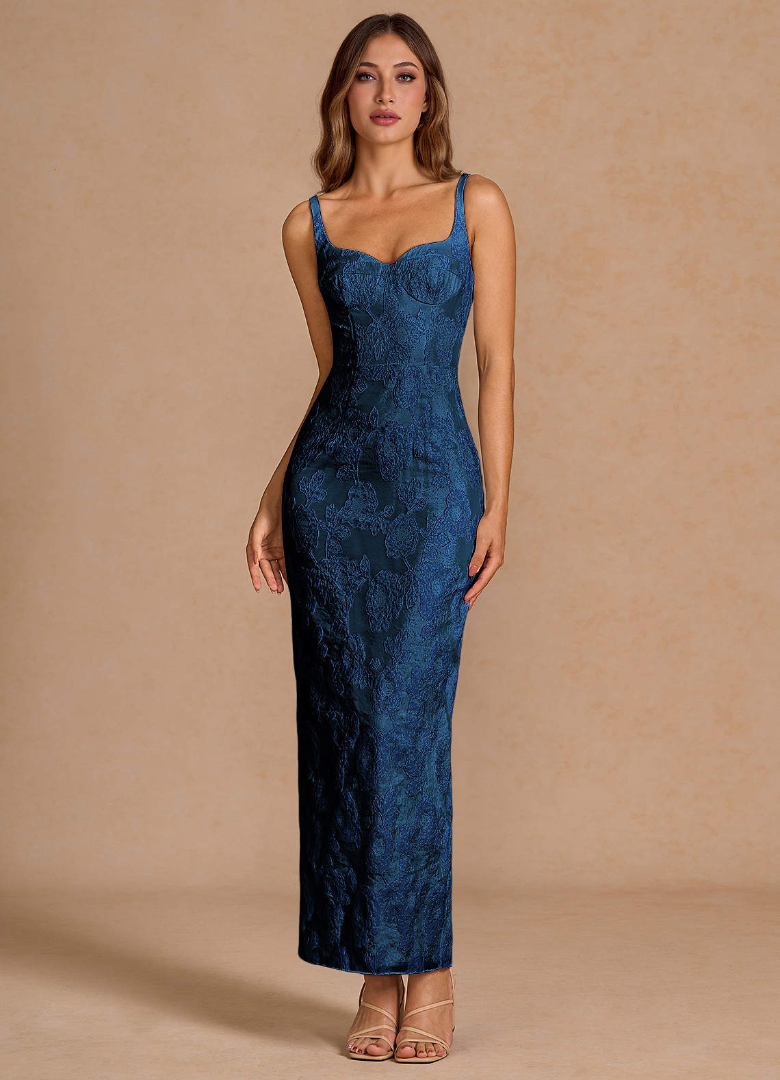 Odette Dark Navy Maxi Dress  Dress