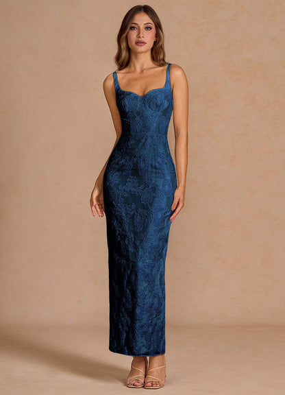Odette Dark Navy Maxi Dress  Dress