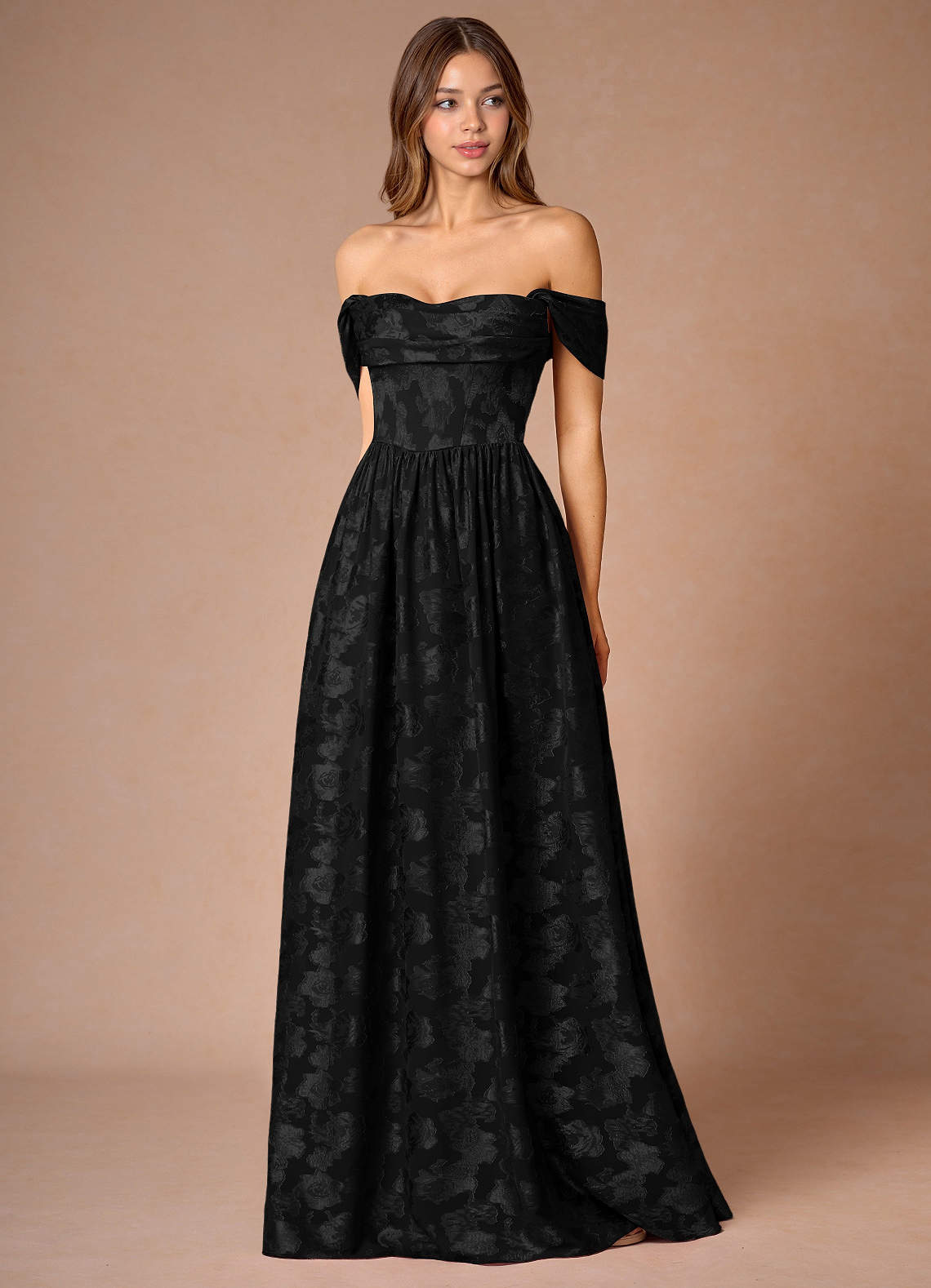 Briar Black Modest Prom Dress