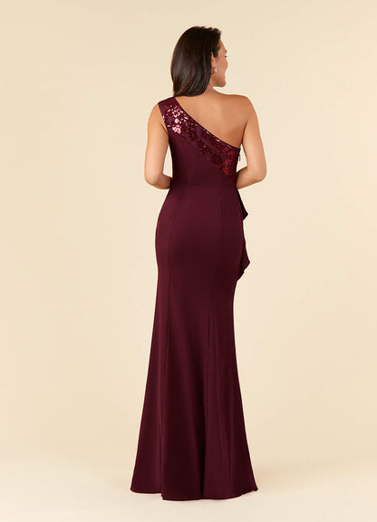 Cabernet Mermaid Sequins Lace Dress