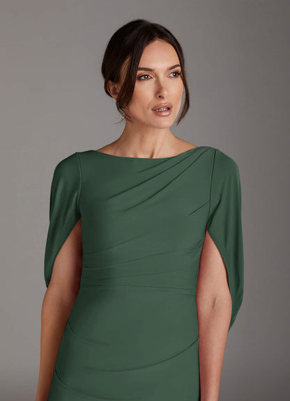 Eucalyptus Sheath Boatneck Luxe Knit Dress
