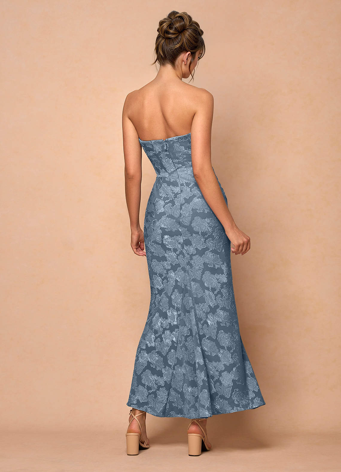 Ezrena Dusty Blue Maxi Dress