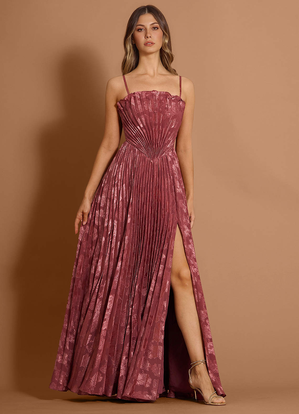 Audrina Vintage Rose Maxi Dress