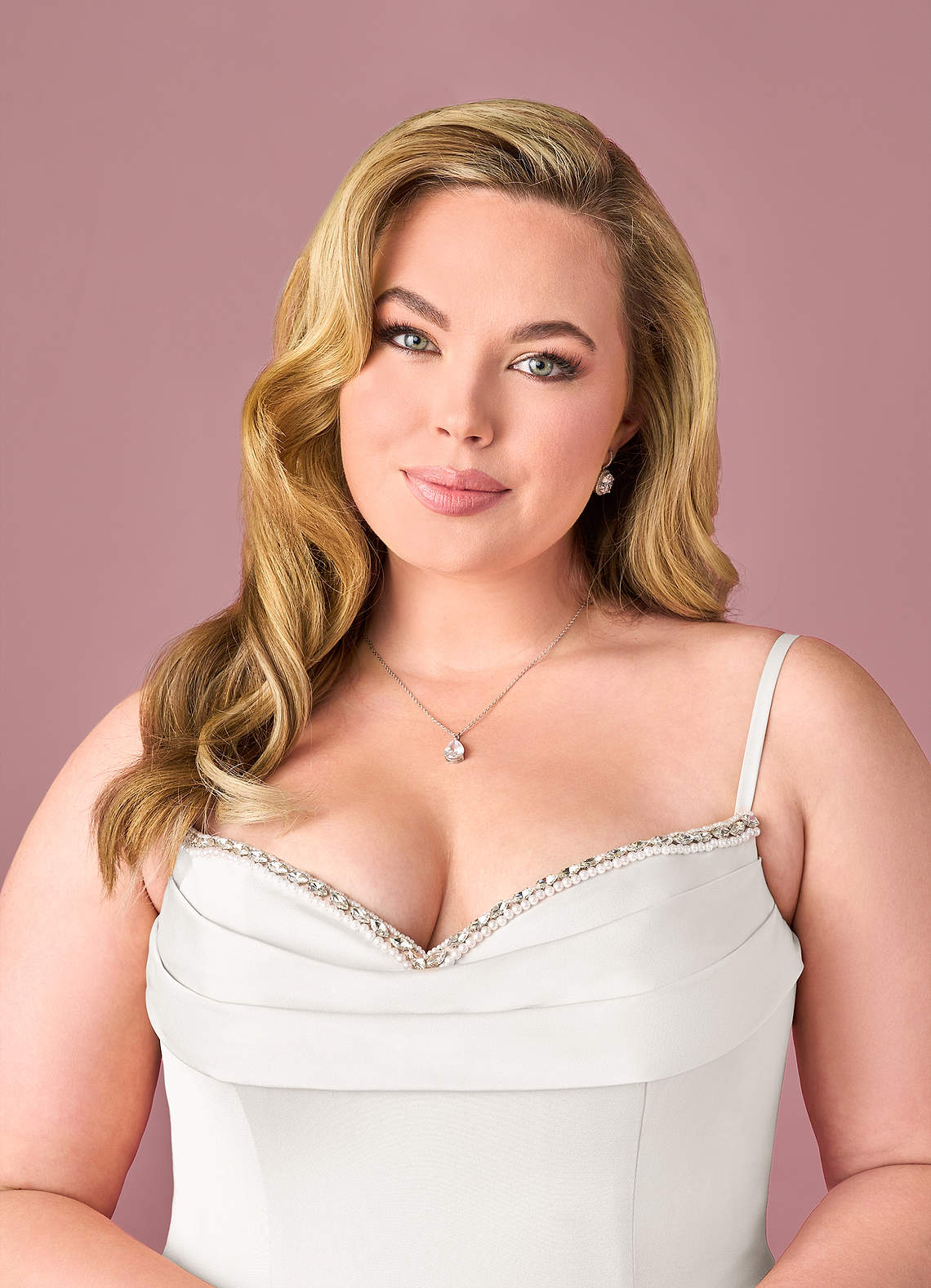 Diamond White Ball-Gown Sweetheart Neckline Stretch Satin Dress Diamond White
