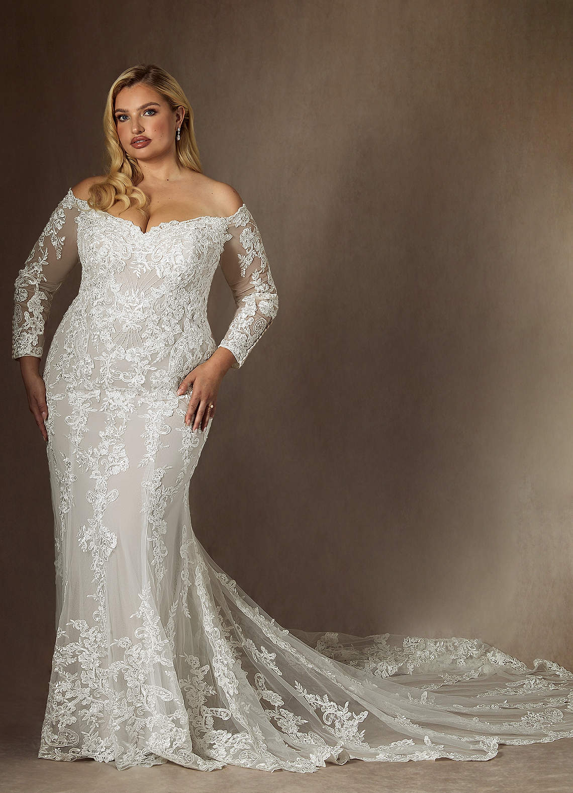 Diamond White Mermaid Sequins Tulle Dress