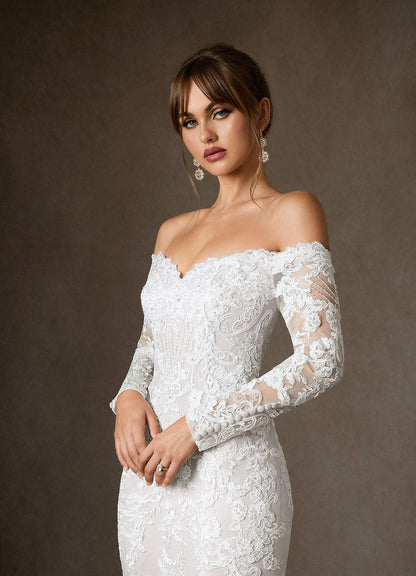 Diamond White Mermaid Sequins Tulle Dress