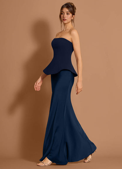 Zeraya Navy Maxi Dress