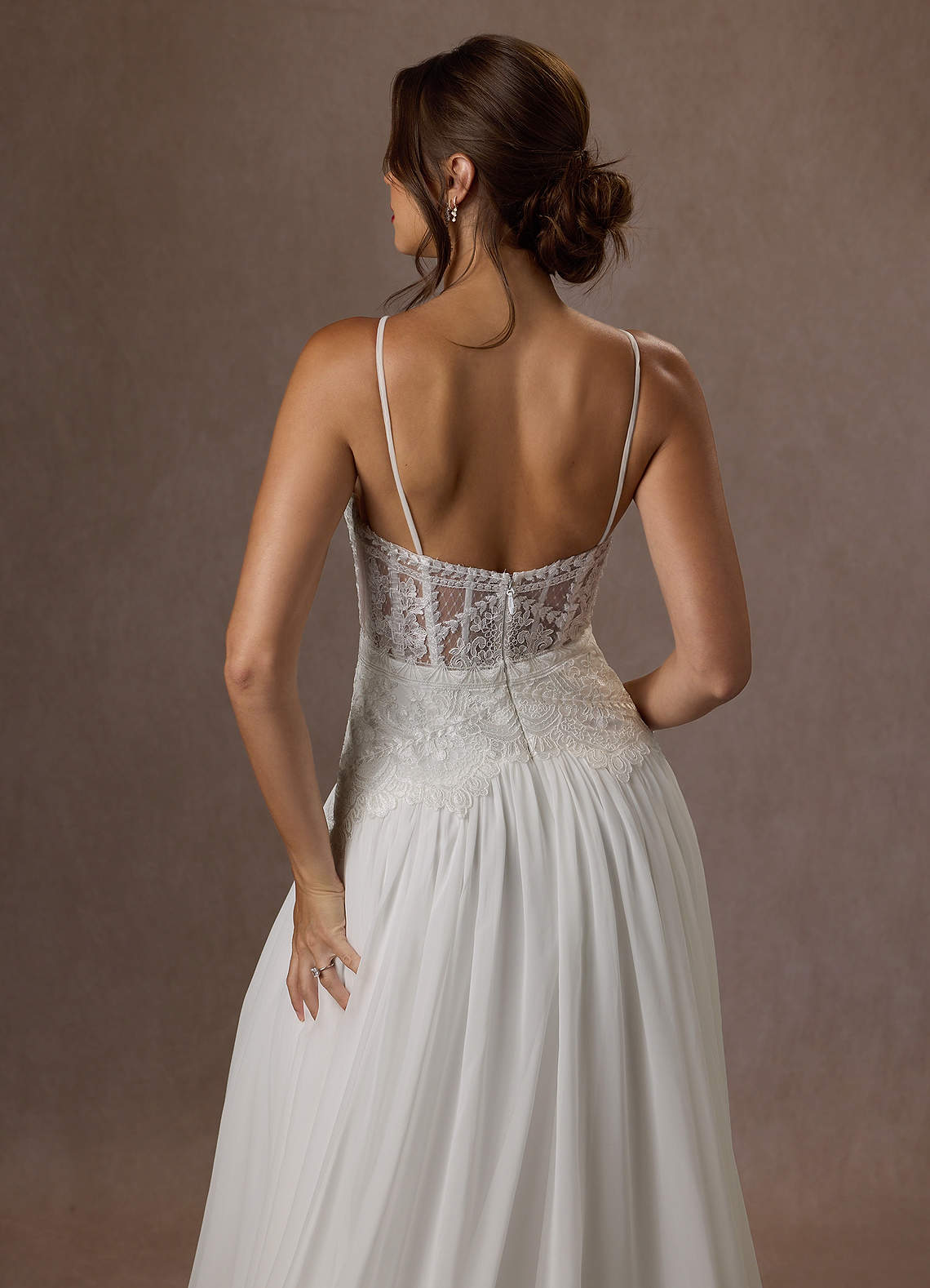 Diamond White A-Line Off the Shoulder Lace Dress