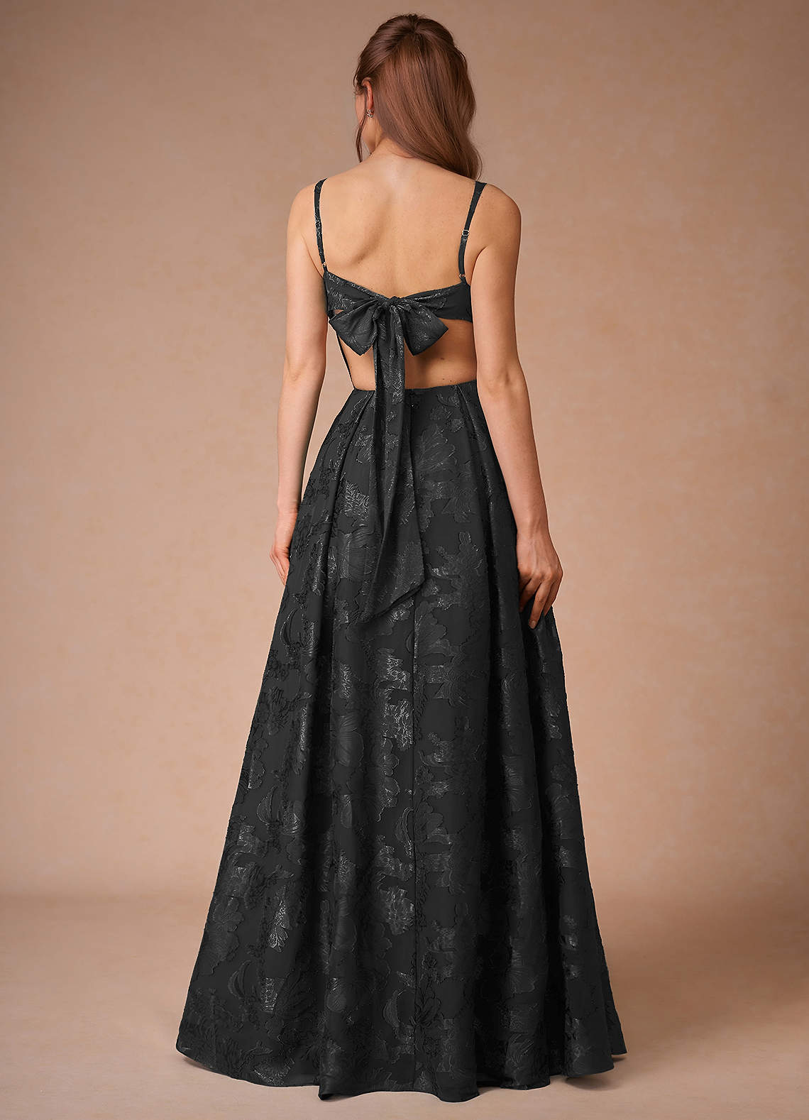 Althea Black Tie-Back Maxi Dress  Dress