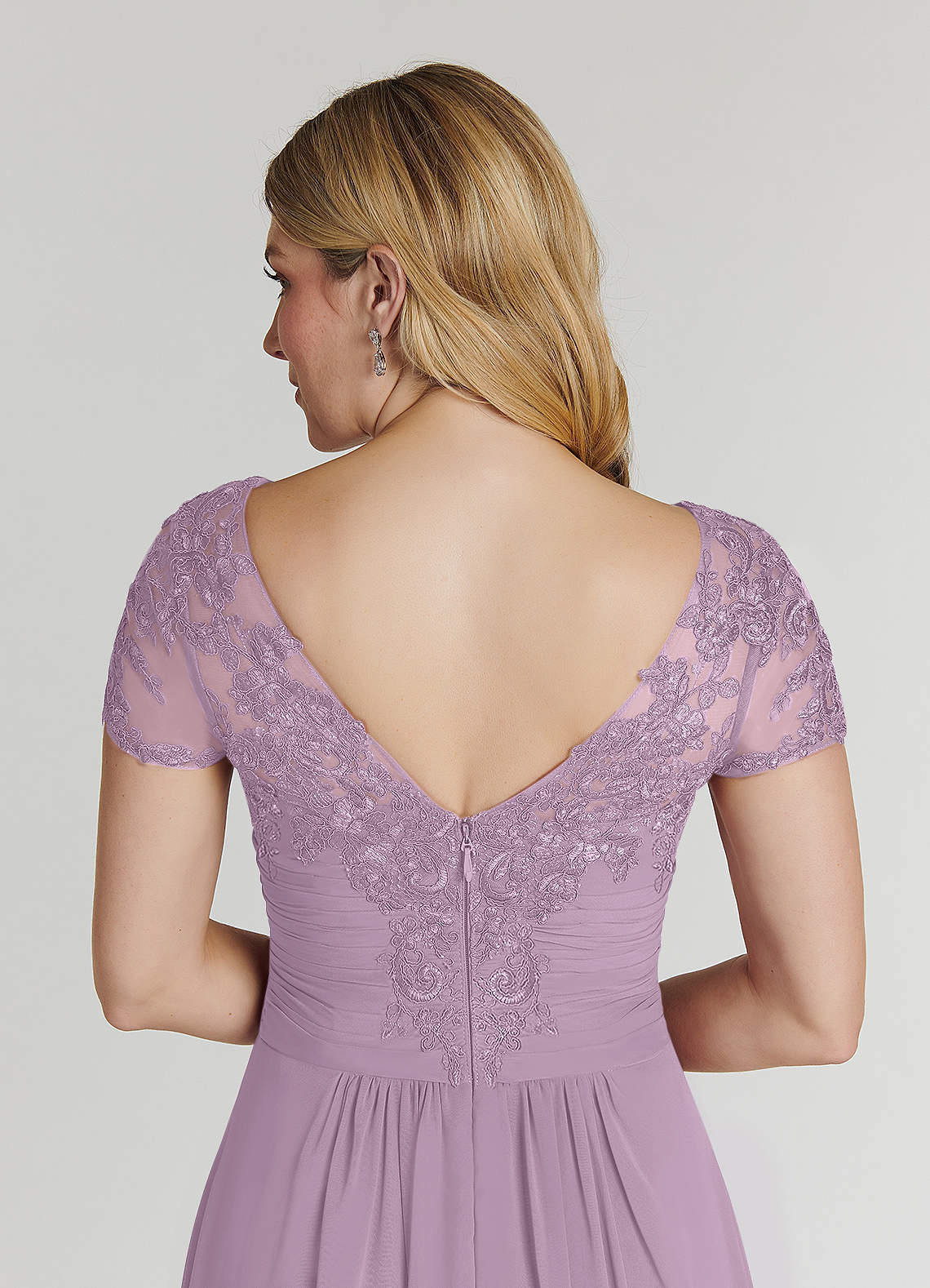 Wisteria A-Line Lace Chiffon Dress
