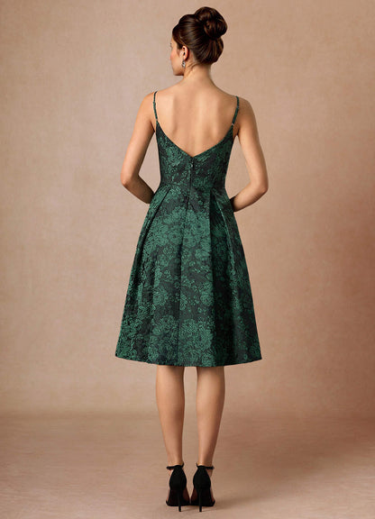 Wendy Black Emerald Midi Dress