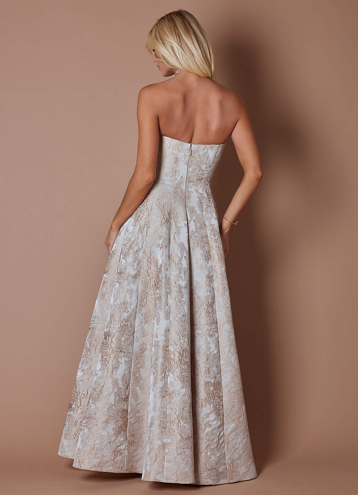 Lory Gold Taupe Gown