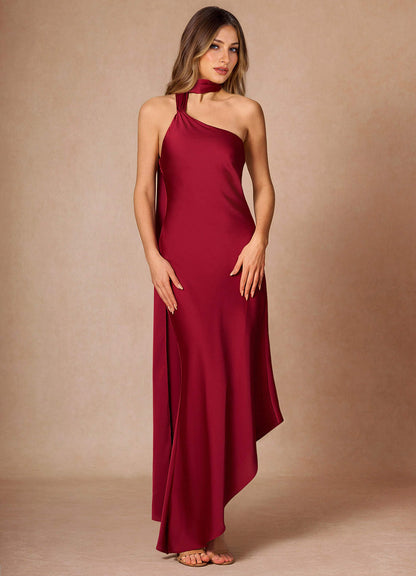 Elysandra Merlot Maxi Dress