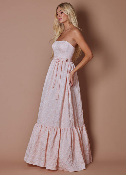 Vesna Pale Pink Maxi Dress