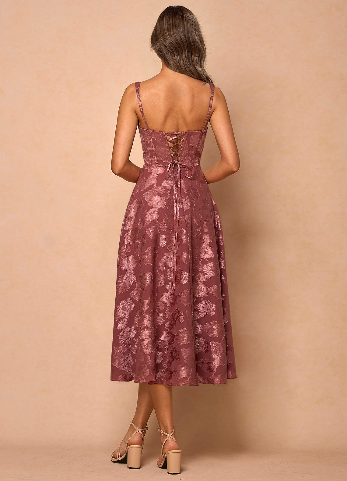 Sylvie Vintage Rose Midi Dress  Dress