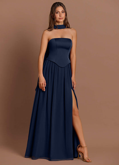 Cadence Navy Maxi Dress  Dress