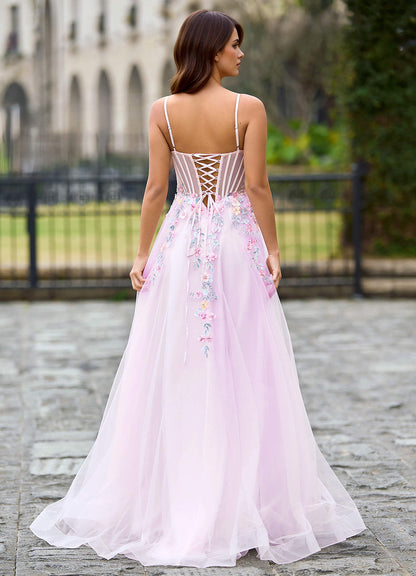 Juniper Purple A-Line Prom Dress